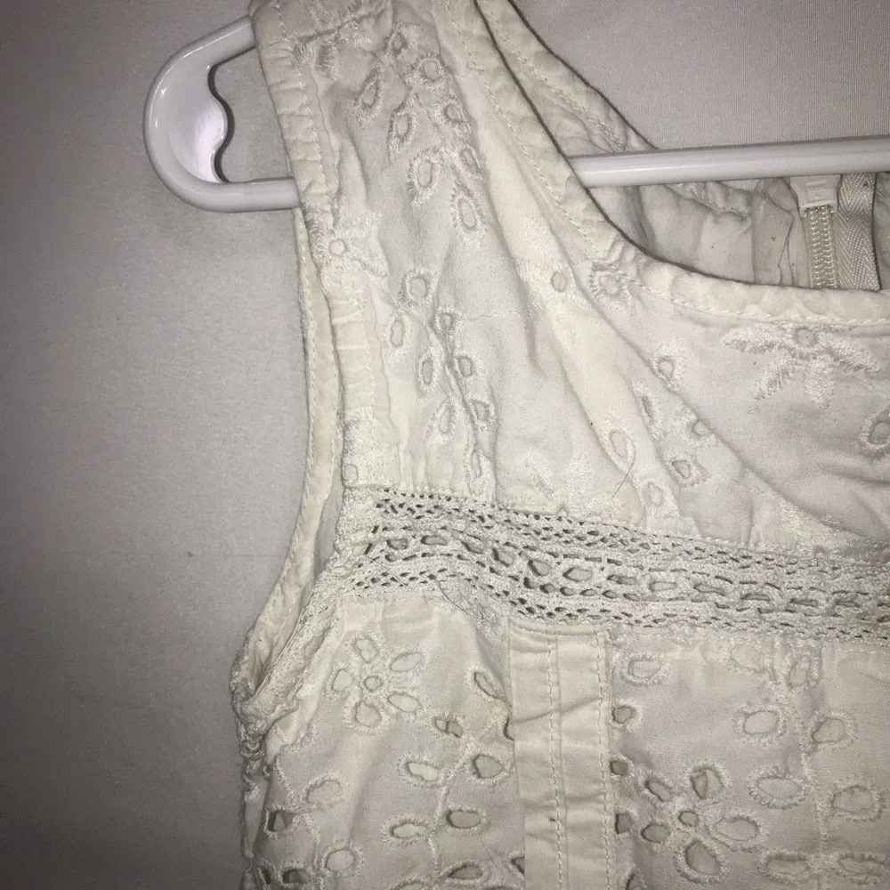 Gap White Eyelet Lace Dress